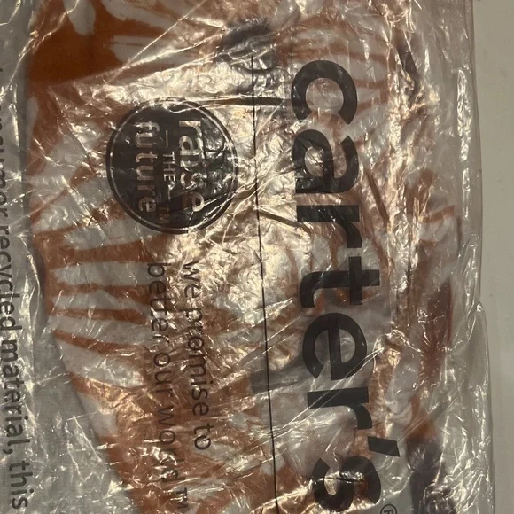 Carter’s Baby Girl’s Orange Floral Top and Shorts Set Size 9M NWT - Picture 4 of 5